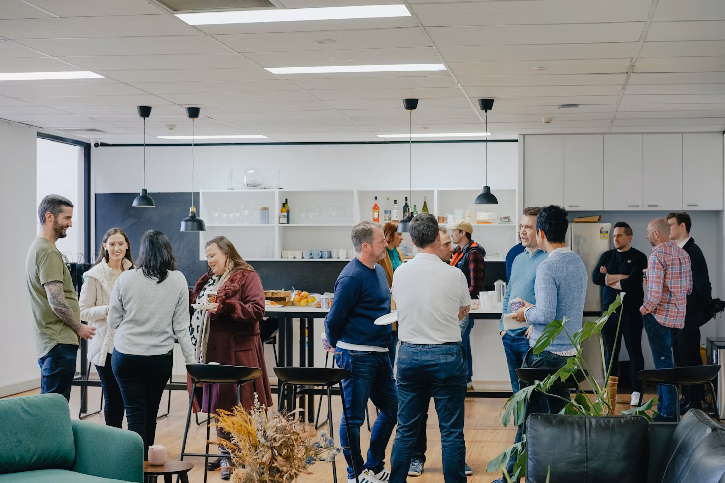 Healthcare professionals networking at events